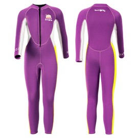Children's Wetsuits Wet Suits for Boys Girls 2.5 mm Front Zip Warming Diving Suits Thermal Swimming Equipment Water Sports Surfing Snorkelling Swimming L Size