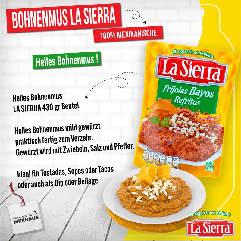 La Sierra Light Bean Pour 430 g - Fried Beans
