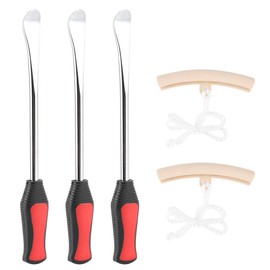 KIMISS Tire Pry Bar, Cuchara Palancas de neumáticos Moto Bicicleta Kit de herramientas de cambio de neumáticos con protectores de llanta