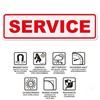 LOHOFOL Service Magnetic Sign, Magnetic Sign, Various Sizes Available (45