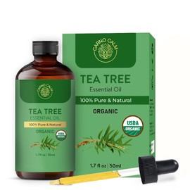 Carno Calm Organic Tea Tree Essential Oil | 100% Pure & Natural | For Skin and hair | Ideal for Men and women | 1.7 fl. Oz