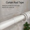 Curtain Rod Slide Smooth Tape - 1IN*16FT Drapery Ring Tape，Clear