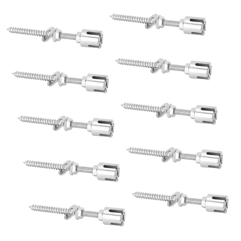 10Pcs Cross Cable Clamps 316 Stainless Steel Corrosion Resistant Cross