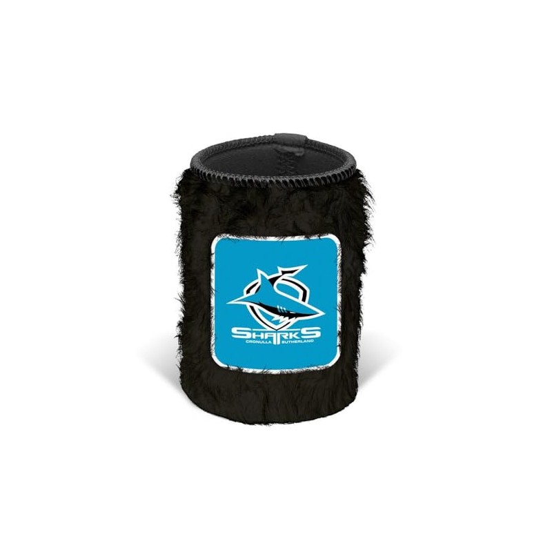 Cronulla Sharks NRL Rugby League Fluffy Can Cooler Stubby Holder