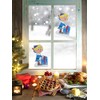 ProductWorks 7.25" Rudolph The Red-Nosed Reindeer Hermey Jelz Christmas Window