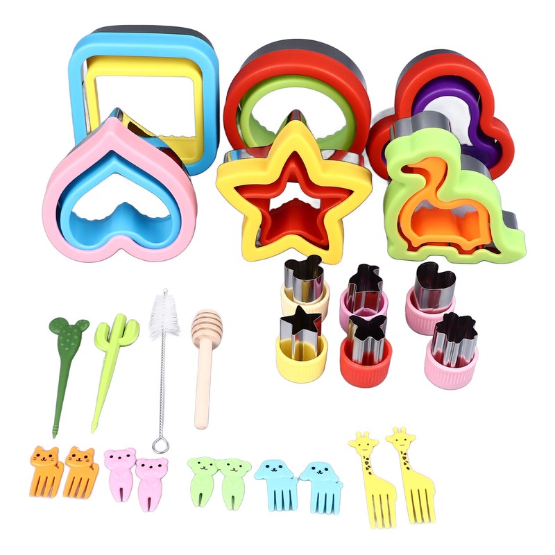 26PCS Sandwich Cutter and Sealer Set Stainless Steel Bread Cookie