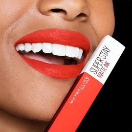 Maybelline SuperStay Matte Ink Labial Líquido, Larga Duración 16 Horas, Alta Pigmentación Sin Transferencia, Aplicador de Precisión en Flecha, Tono 25 Heroine, 5 ml