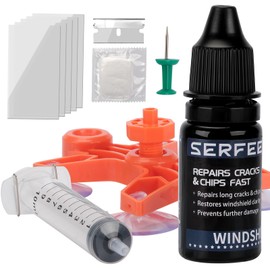 SERFEEY Windshield Repair Kit - Quick & Easy DIY Glass Repair for Cracks & Chips, Restore Clarity & Strength, Prevents Further Damage