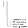 Sattiyrch 12" Wreath Hanger for Front Door,Metal Over The Door