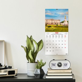 Finocam - Calendar International Wall Pictures 2025 Month View January 2025 - December 2025 (12 months) London International