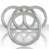 Set of Four 18" Chrome ABS 1 1/2' Deep Wheel