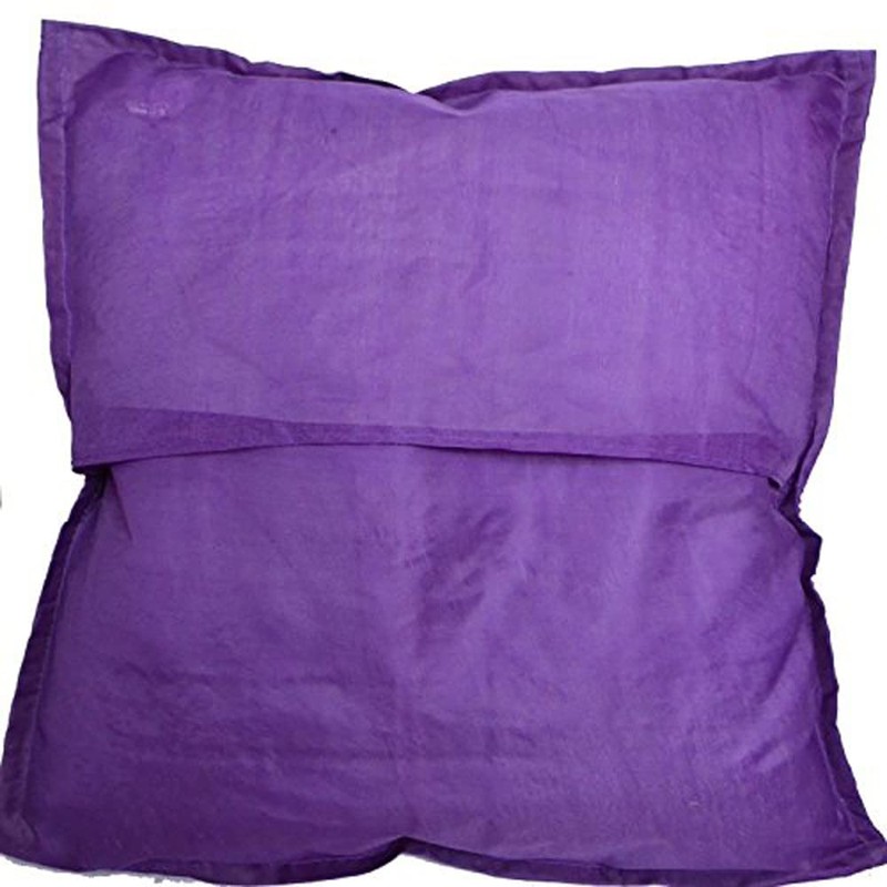 16 Recycled Sari Cushion Covers 40 cm Indian Moroccan Purple