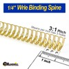 Rayson WR3264M Wire Binding Spines, Multicolor, 3:1 Pitch Double Loop
