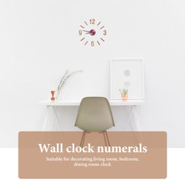 DOITOOL Wood Clock Number Set in Arabic Numerals 1 Set Clock Numerals Kit DIY Digital Clock Numbers