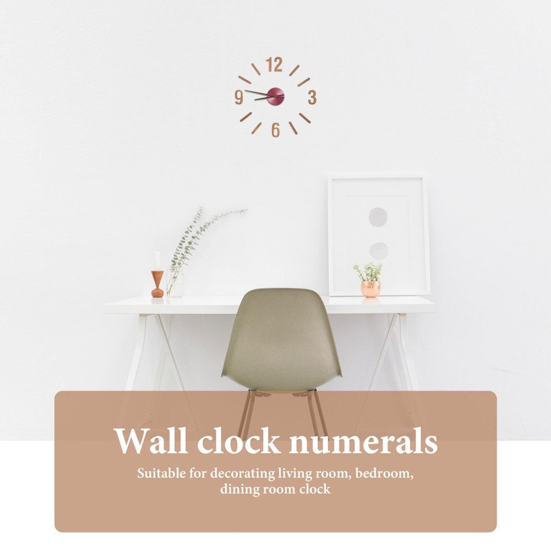 DOITOOL Wood Clock Number Set in Arabic Numerals 1 Set