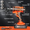 loonpon 20V MAX Lithium Cordless Drill/Driver with Dual-Speed & Torque