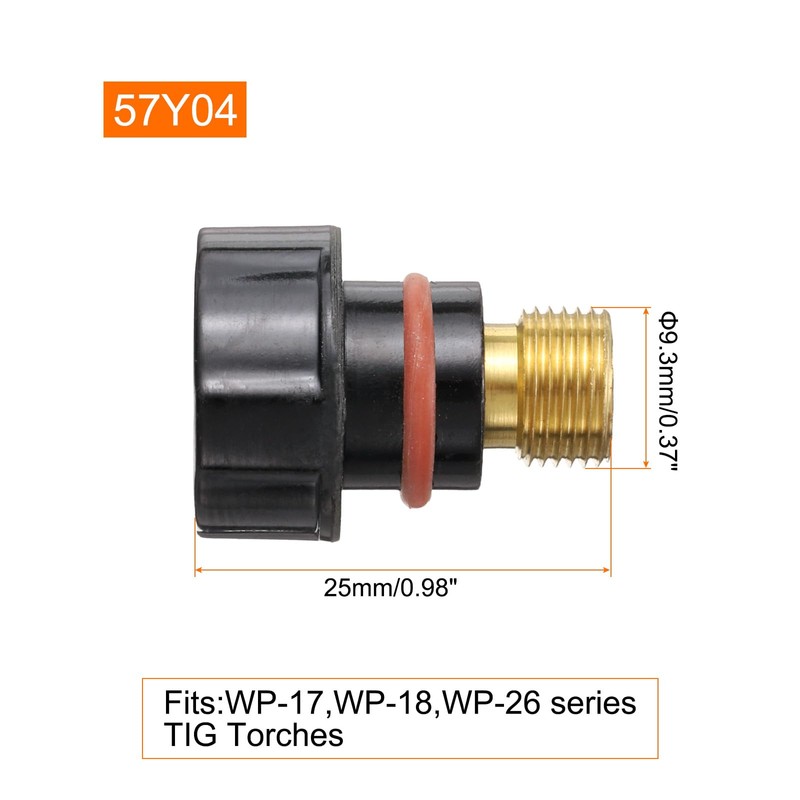 sourcing map 5pcs TIG Back Cap 57Y04 Fit Welding Torch