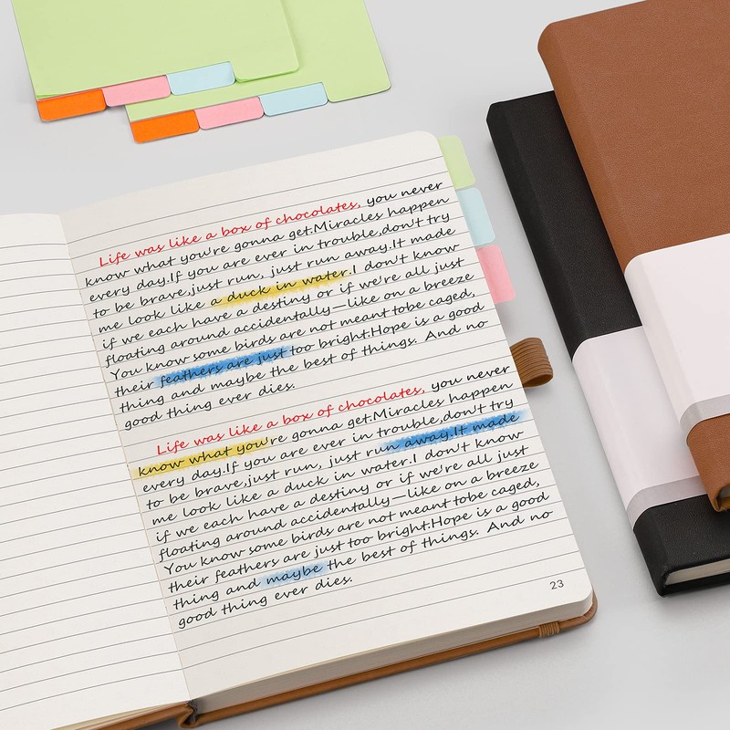 RETTACY Notebook A5 Hardcover, Lined, Pack of 2 - Thick