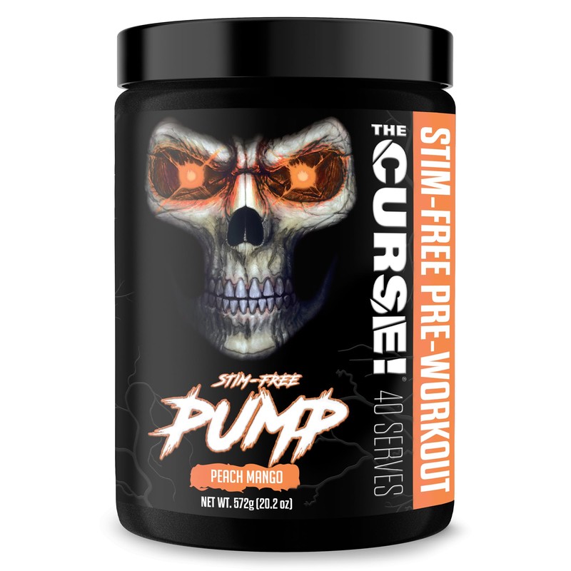 JNX SPORTS The Curse! Pump – Stim-Free Pre-Workout | Peach