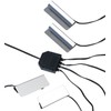 Lunartec Glass Shelf Illuminated: LED Glass Floor Lighting, 4 Brackets