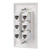 IBL - Cat6 Keystone Ethernet Wall Plate Female to Female