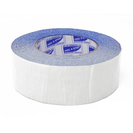 ZIP-UP Double Sided Dust Barrier Tape - 2" x 60' Poly Sheeting Containment Tape with Dual High/Low Strength Adhesive & Peel and Stick Application - CT-260