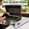 2-Pack Stainless Steel 15-Inch Grill Heat Tents for Gas Grill