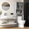 Costway Bathroom Over The Toilet Space Saver 2 Tier Storage