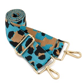 Wide Shoulder Strap Adjustable Replacement Belt Crossbody Canvas Bag Handbag((5CM) Leopard11)
