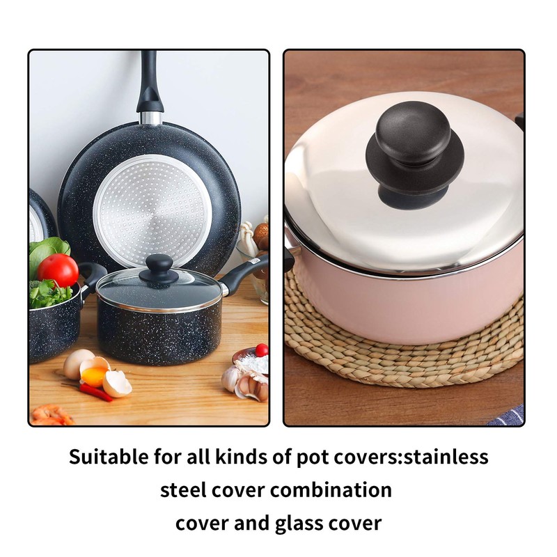 4 Pcs Pot Lid Knob, Universal Replacement Pan Lid Cover