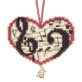 Mill Hill Love Notes Beaded Counted Cross Stitch Charmed Ornaments Kit 2013 I Love MH163101