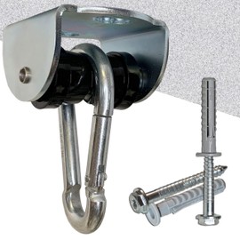 Marathon Roller Joint - Silent Swing Hook and Swing Joint with Ball Bearing for Hanging Chairs, Swings, and Hammocks, Concrete