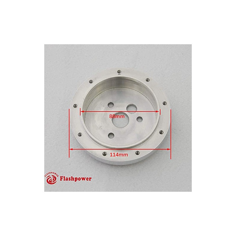 1" Polished Steering Wheel Spacer Kit for 9 hole Steering