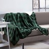 Elegant Comfort Luxury Ultra-Plush Velvet Touch Buffalo Plaid Fleece Throw