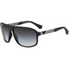 Emporio Armani EA4029-50638G Lunettes de Soleil CAOUTCHOUC NOIR avec Lentille