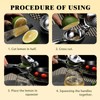 Lemon Squeezer 2-Piece - Manual Citrus Juicer - Stainless Steel