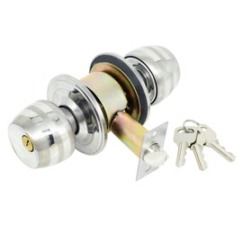 GKYZBB Portable Spherical Door Lock, Door knob with Lock and Key, Suitable for Home, Hotel, School, Indoor/Outdoor/Bedroom, Bathroom, etc