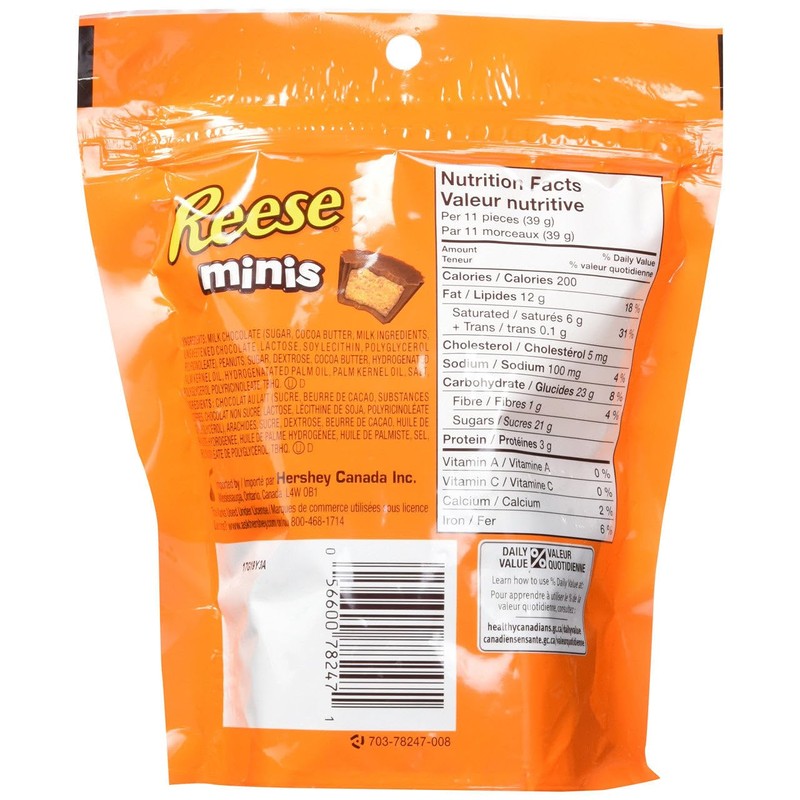 REESE Chocolate Candy Peanut Butter Cups, Minis, 210 Gram