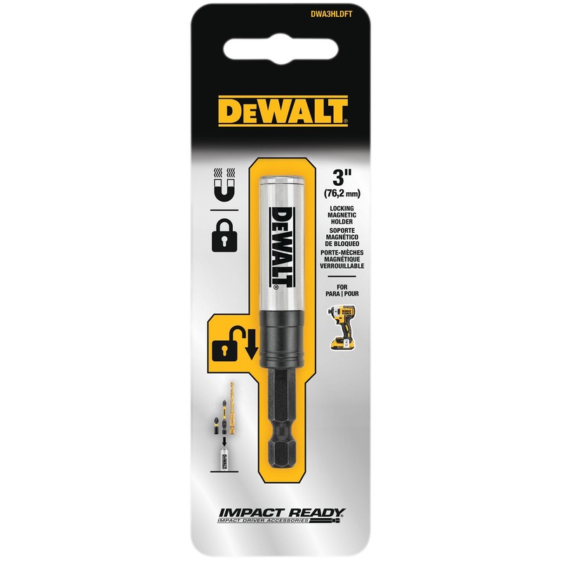 DEWALT DEWALT Bit Holder, 3-in-1, Impact Ready (DWA3HLDFT)