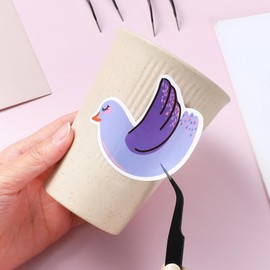 10 Pieces Tweezers for Crafting Stainless Steel Curved Pointed Tweezers Precision Tweezer with Protective Cover for Eyelash Extensions Stickers Rhinestones Crafts (Black)