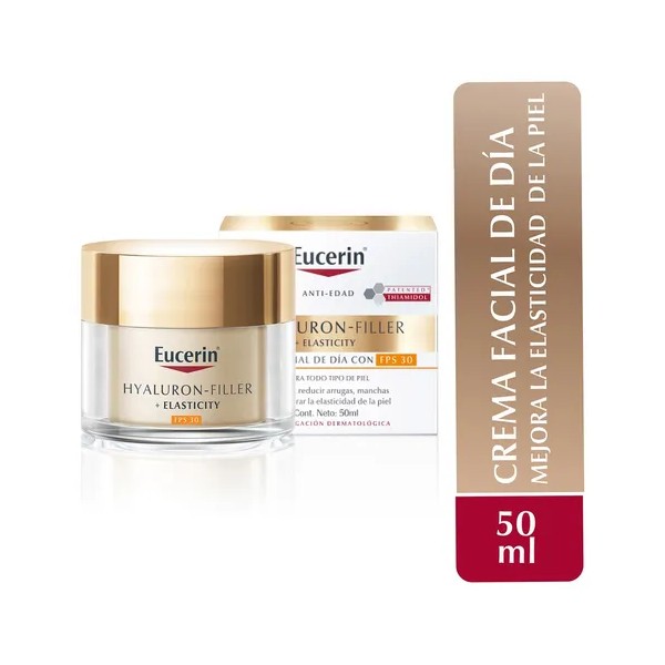 Crema Facial Hyalluron-fyller y Elasticity Día 50 mL Eucerin