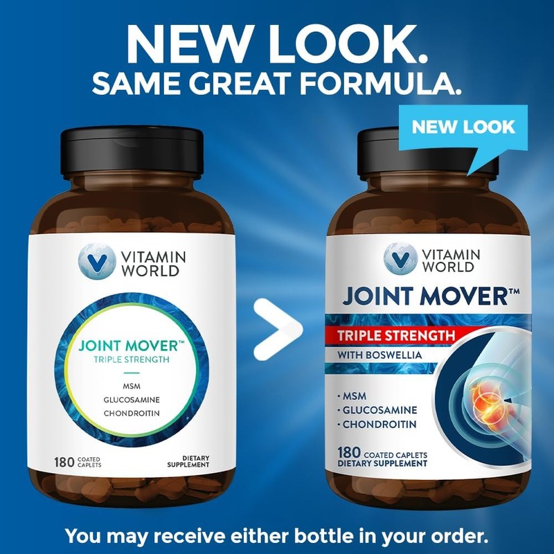 Vitamin World Triple Strength Joint Mover, Glucosamine Chondroitin with MSM