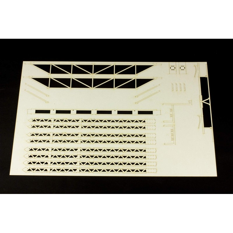 PLUMPMOA HO Gauge 1/80 Overhead Pole, Unassembled, Paper Kit, Resale,