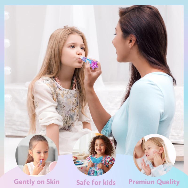 Townley Girl Children's Make-up Set with Mermaid Beauty Bag
