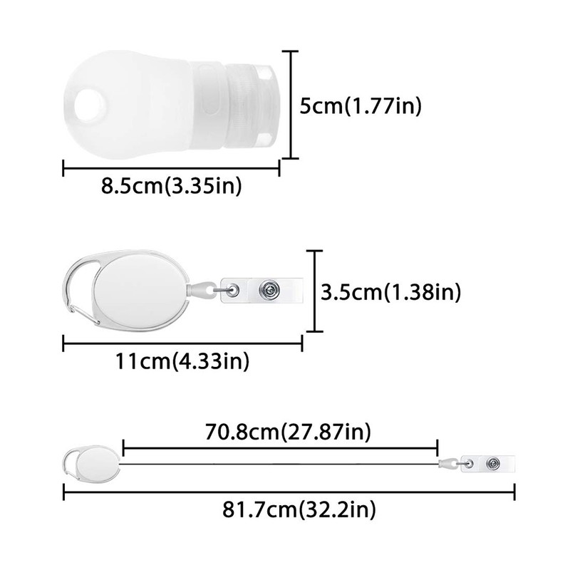 3Pcs Portable Hand Sanitizer Dispenser Travel Bottles Empty Bottles for