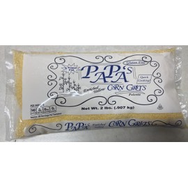 Yellow Papa's Corn Grits Pack of 2-2 pound bags, 4 pounds (4 Pounds, 2.0, Count)