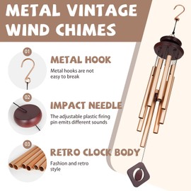 Wind Chimes for Outside, 37" Sympathy Wind Chimes Memorial Wind Chime for Loss of Loved One Mother Father, Sympathy Gift for Funeral Home Decor Outdoor Garden Patio