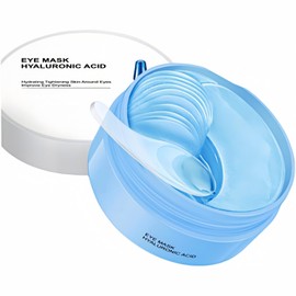 60 Parches de Ácido Hialurónico para el Contorno de Ojos, Máscaras de Colágeno Antiarrugas para el Contorno de Ojos, Antiarrugas, Antibolsas, Hidratantes