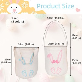 Easter Bags - Charming Easter Baskets and Easter Bags with Rabbit Ears for Young People - "The Coming Wave" Easter Nest for Easter Gifts for Young People