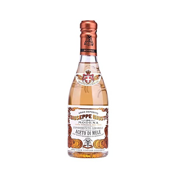 Giuseppe Giusti - Apple Cider Vinegar & Balsamic Vinegar of Modena Condiment - 250 ml - Pack of 1